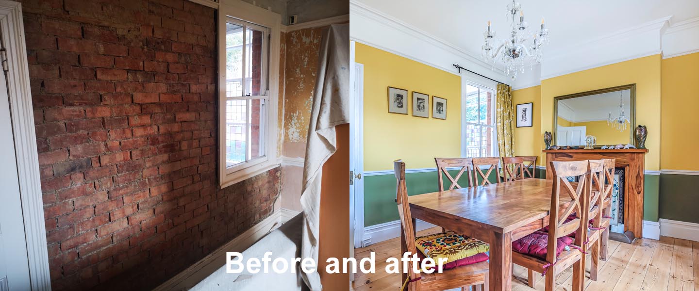Image of a dining room restoration